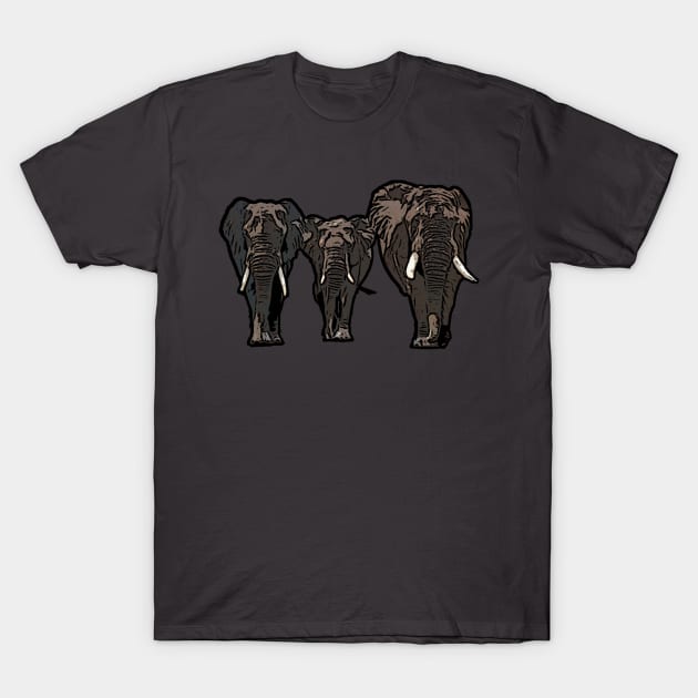 Elephant Family T-Shirt by Sneek661